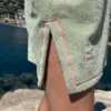 tunique kaki echancrure jambe
