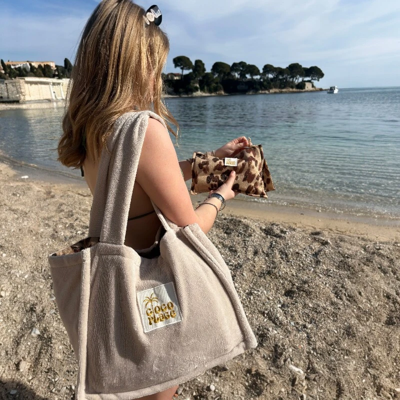 ensemble caraibe couleur sable leopard